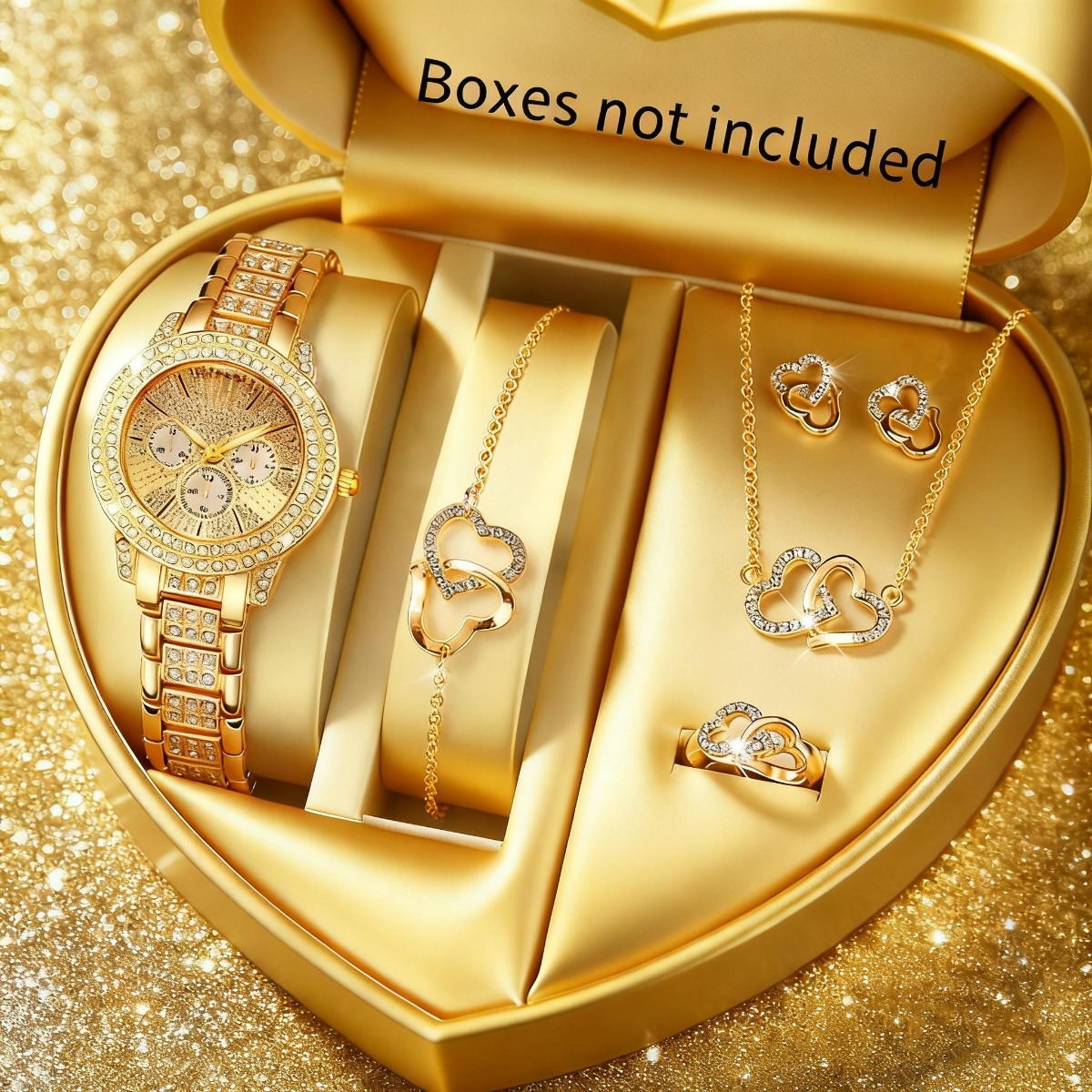 Luxury Watch Case Travel - 6 pezzi di lusso strass orologio