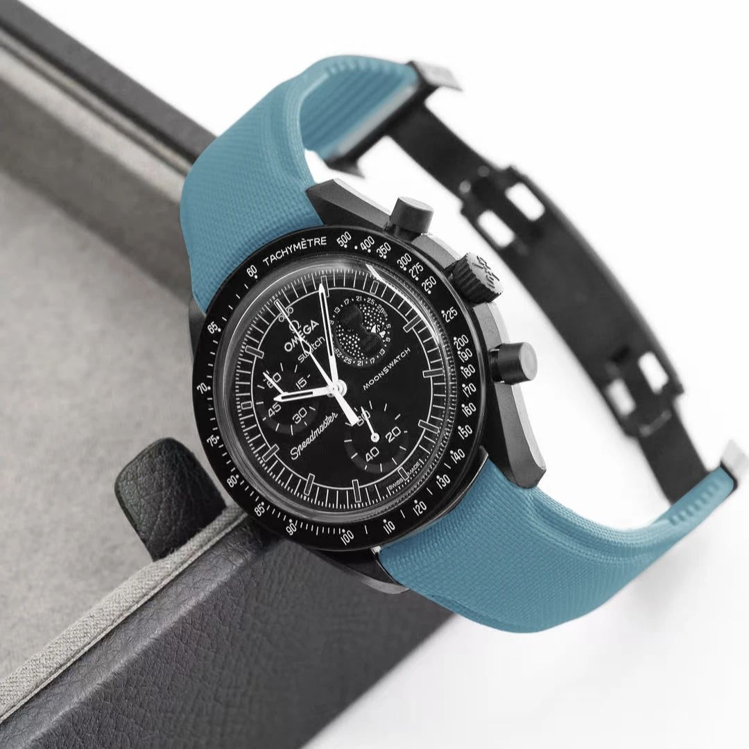 Luxury Watch Omega - Cinturino universale curvo in FKM per