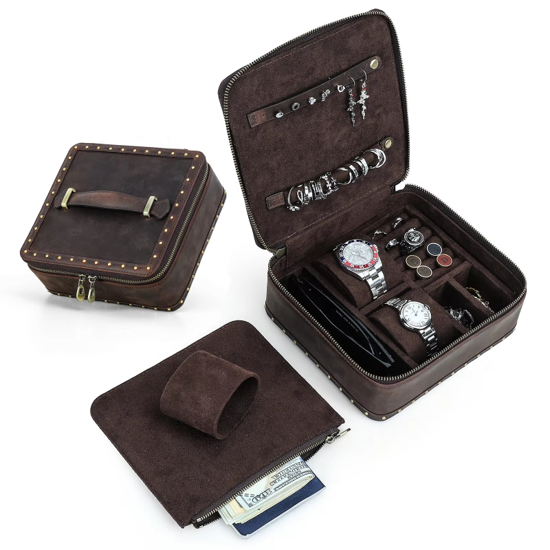 Luxury Watch And Price - Scatola Portaorologi Vintage da Viaggio in