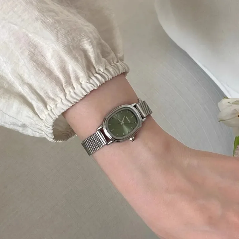 Luxury Watch Green Dial - Piccolo quadrante ovale verde orologio semplice
