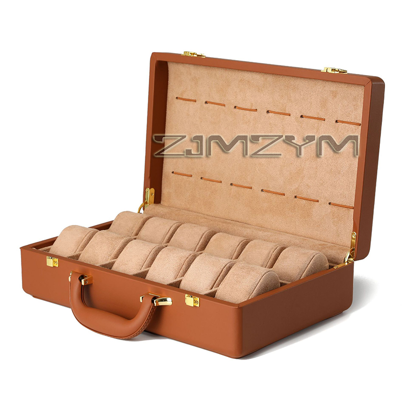 Luxury Watch Case Travel - Scatola per 12 Orologi da Uomo,