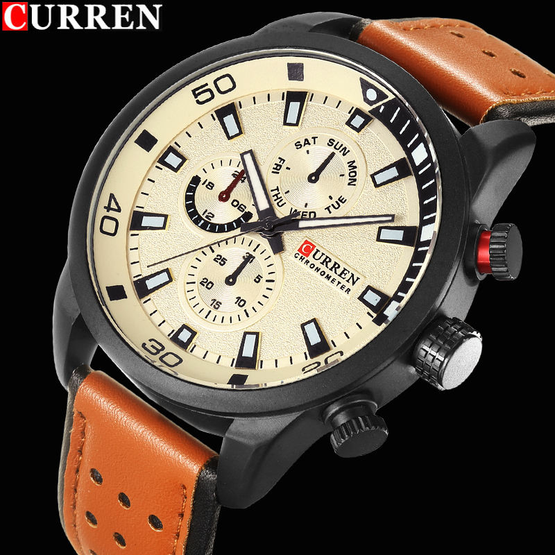 2017 CURREN Moda Orologio Da U - Luxury Watch Exhibition recensione e prezzo