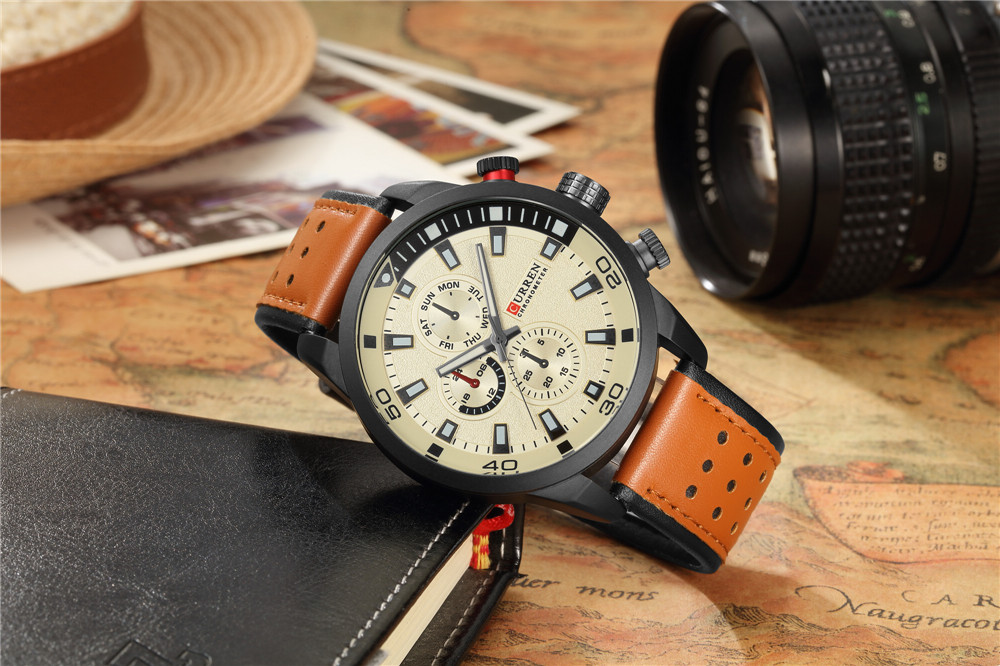 2017 CURREN Moda Orologio Da U - Luxury Watch Exhibition recensione e prezzo