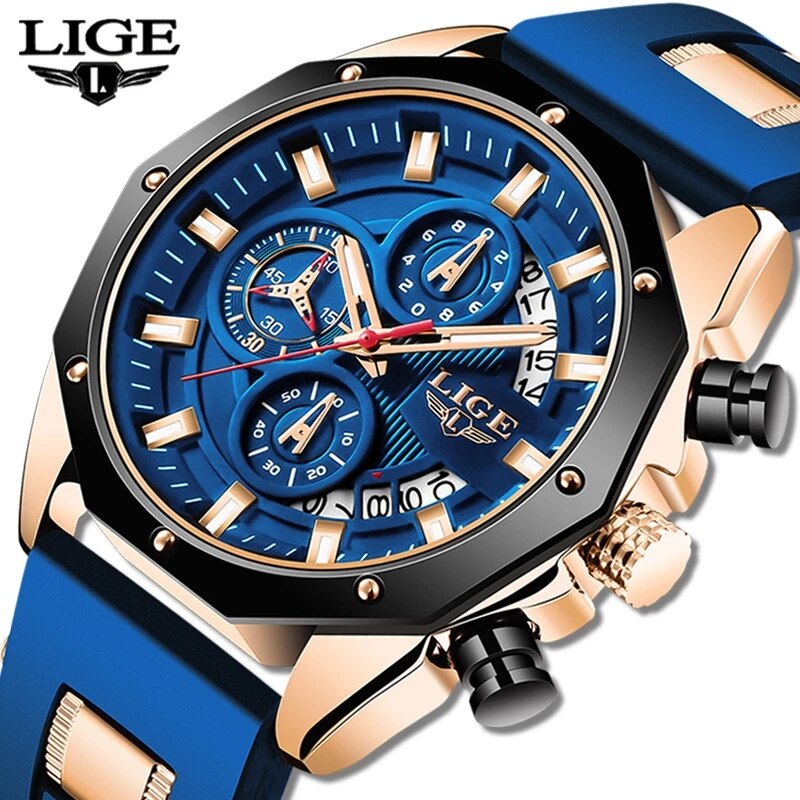 LIGE Moda Uomo Orologi Top Bra - Luxury Watch Exhibition recensione e prezzo