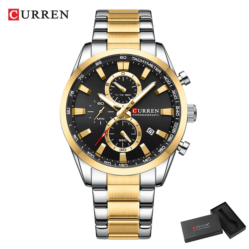 CURREN Casual Quarzo Crono Oro - Luxury Watch Kit recensione e prezzo