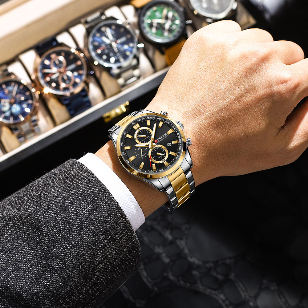 CURREN Casual Quarzo Crono Oro - Luxury Watch Kit recensione e prezzo
