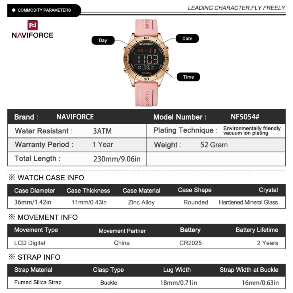 NAVIFORCE Orologio da donna Mo - Luxury Watch Black recensione e prezzo