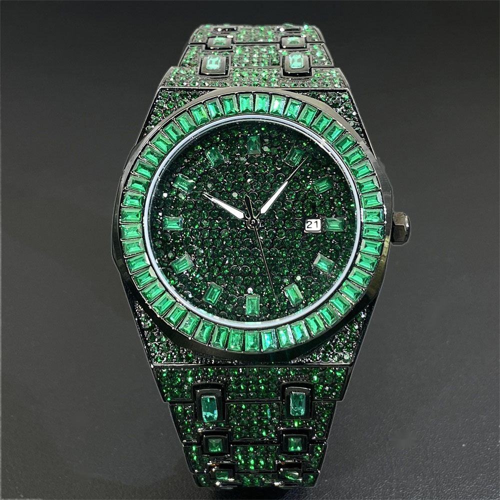 2024 Hip Hop Verde Diamante Wa - Luxury Watch Green Dial recensione e prezzo