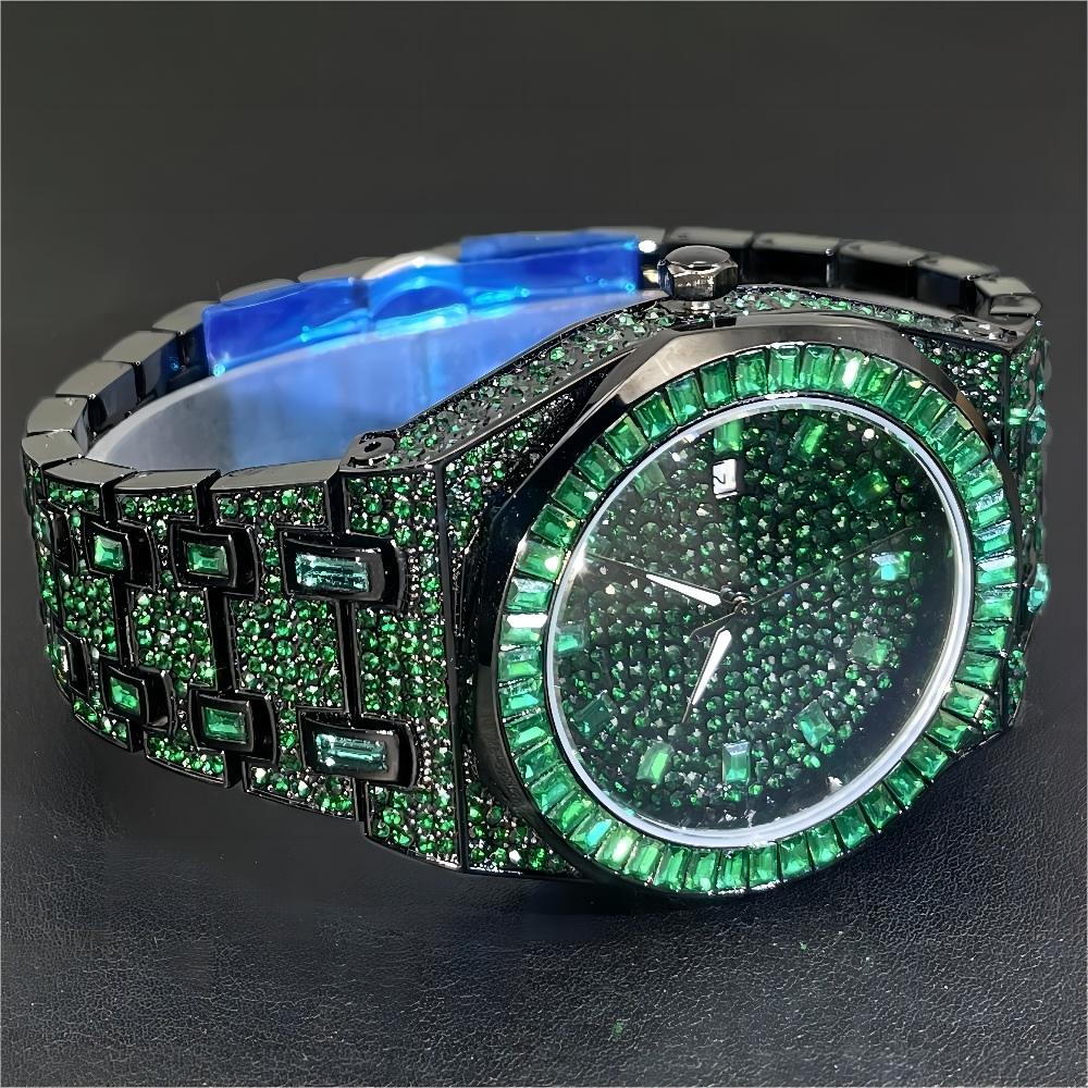2024 Hip Hop Verde Diamante Wa - Luxury Watch Green Dial recensione e prezzo